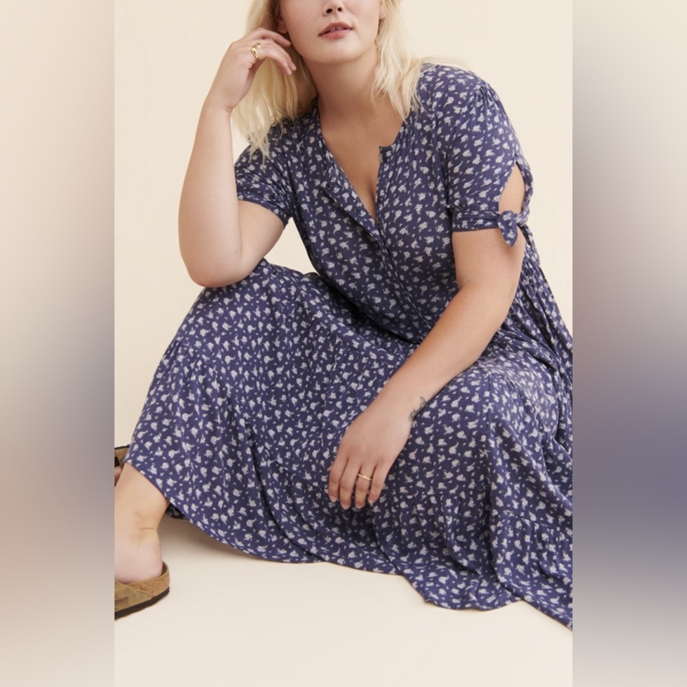 Indigo Dreams dress Floral Blue Dress - Picture 2 of 11